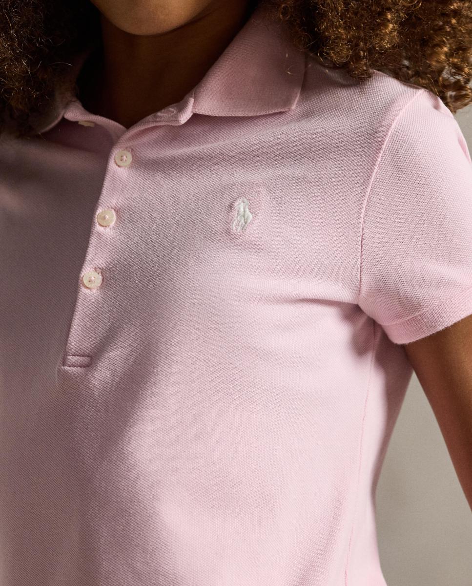 Polo de Piqué Elástico Polo Ralph Lauren Rosa-claro-3