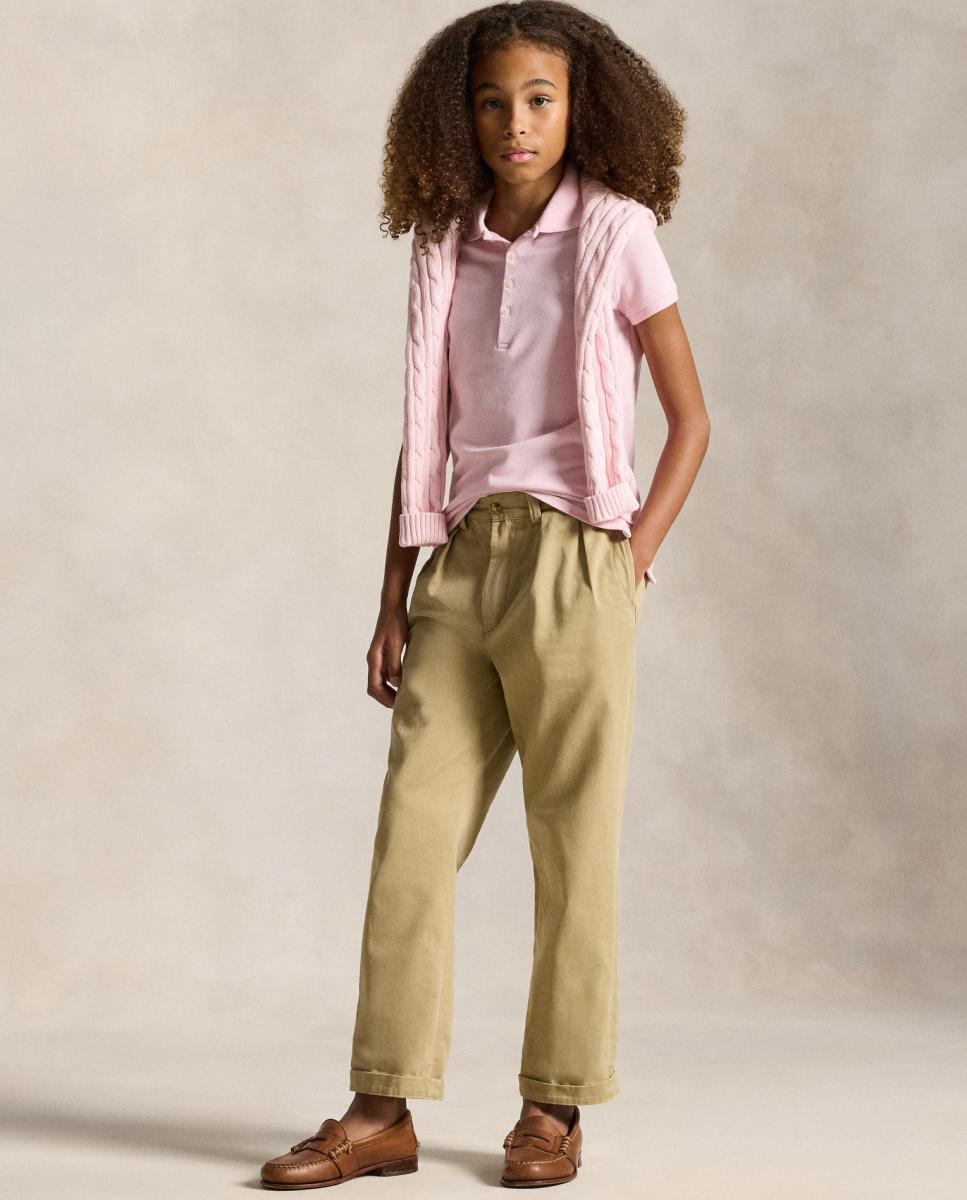 Polo de Piqué Elástico Polo Ralph Lauren Rosa-claro-4