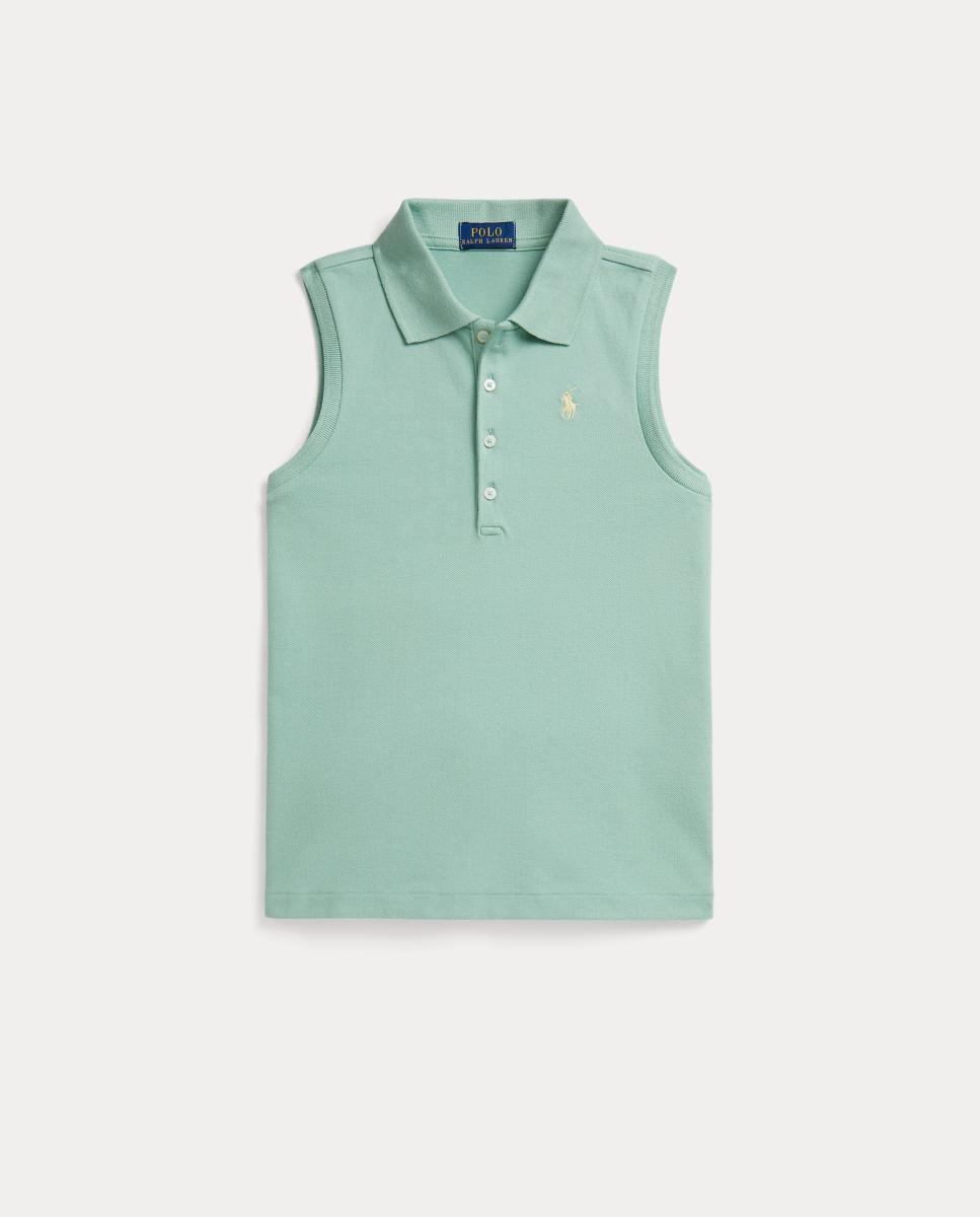 Imagem 0 de Polo de Algodão Elástico sem Mangas