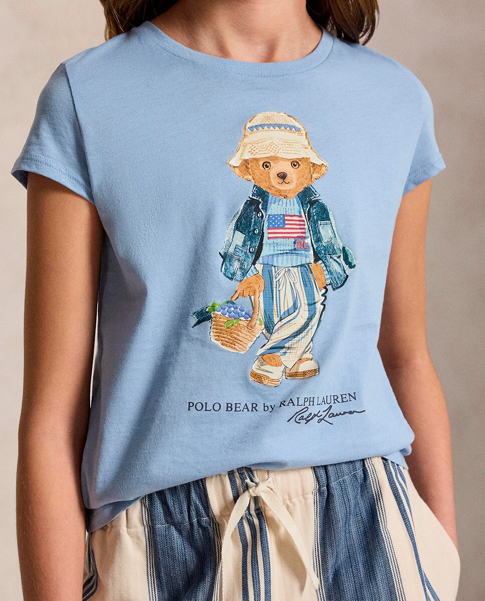 Camisola de Malha Jersey com Polo Bear Polo Ralph Lauren Índigo-2