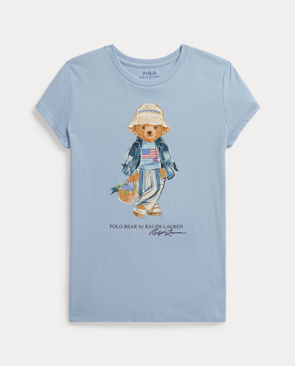 Camisola de Malha Jersey com Polo Bear Polo Ralph Lauren Índigo-4