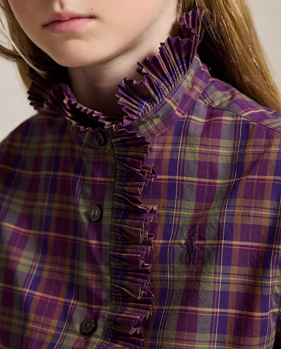 Camisa de Popelina de Algodão aos Quadrados Polo Ralph Lauren Multicolor-2