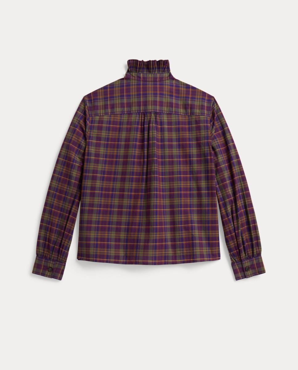 Camisa de Popelina de Algodão aos Quadrados Polo Ralph Lauren Multicolor-6