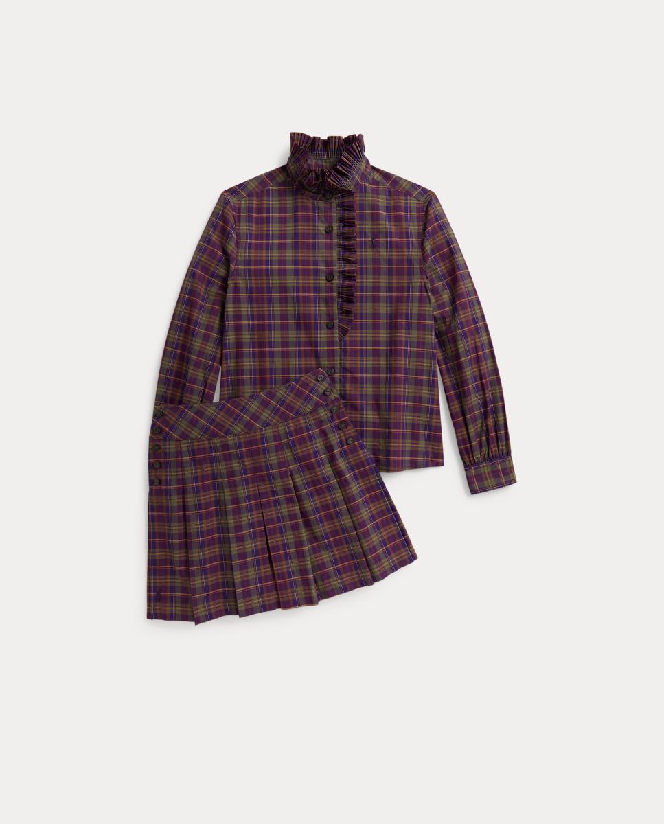 Camisa de Popelina de Algodão aos Quadrados Polo Ralph Lauren Multicolor-7