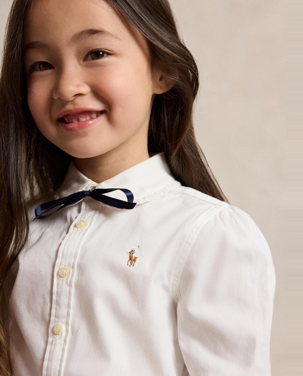 Camisa Oxford de Algodão Polo Ralph Lauren Branco-2
