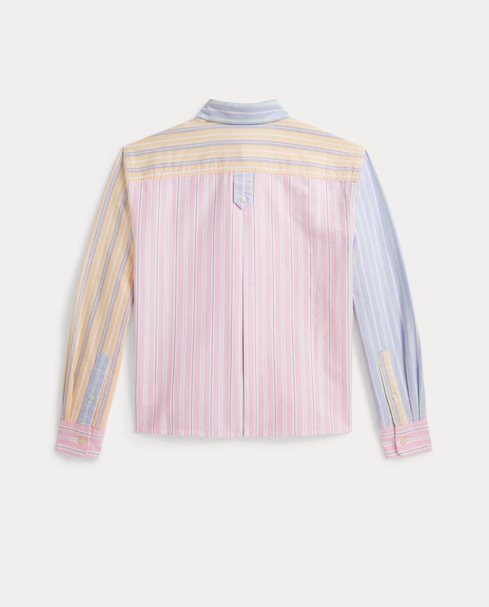 Camisa Oxford de Algodão Estampada Multicolor-5