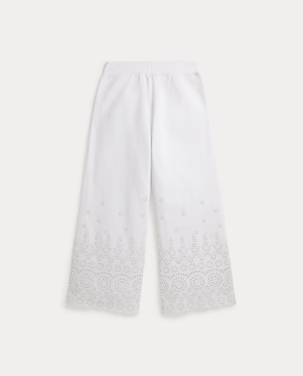 Calças de Fato de Treino de Malha de Tecido Turco Polo Ralph Lauren Branco-2