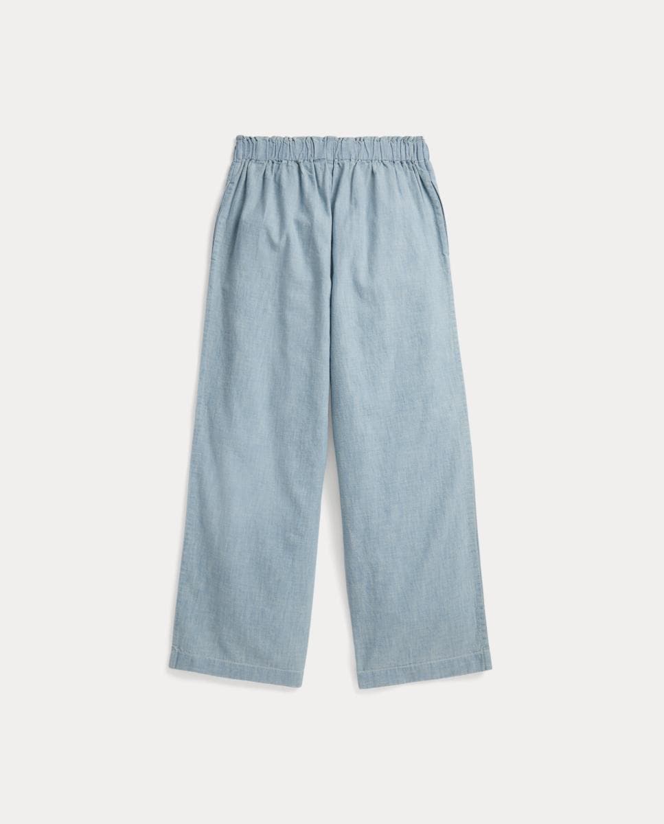 Calças de Chambray - Índigo Índigo-2