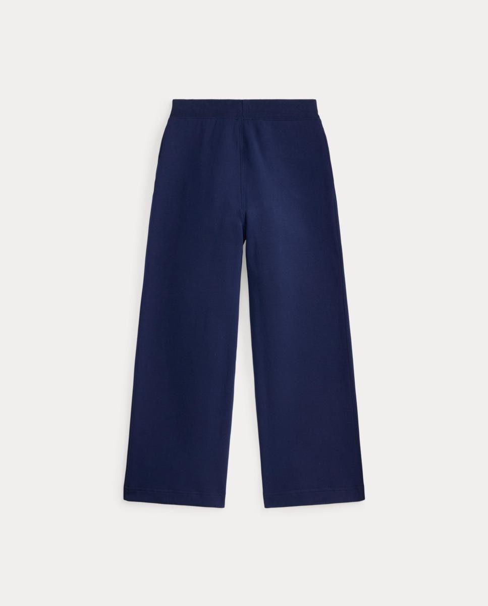 Calças Desportivas Wide Leg de Algodão Polo Ralph Lauren Azul-marinho-5