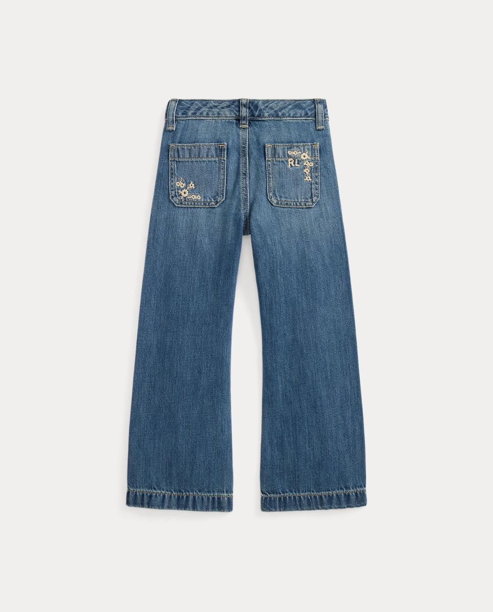 Jeans de Algodão com Corte Direito Polo Ralph Lauren Azul-marinho-5