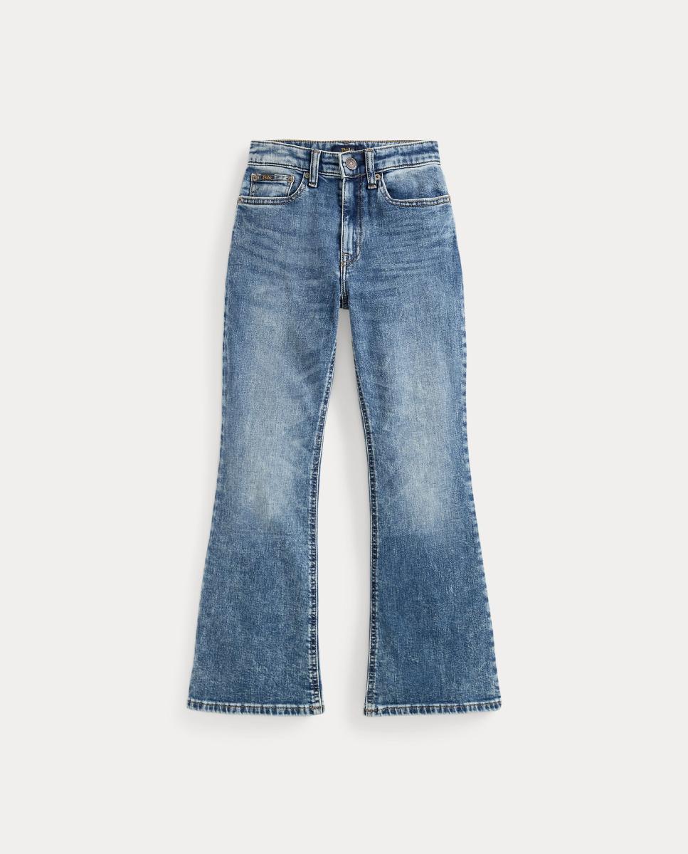 Imagem 0 de Jeans à Boca de Sino de Ganga Elástica