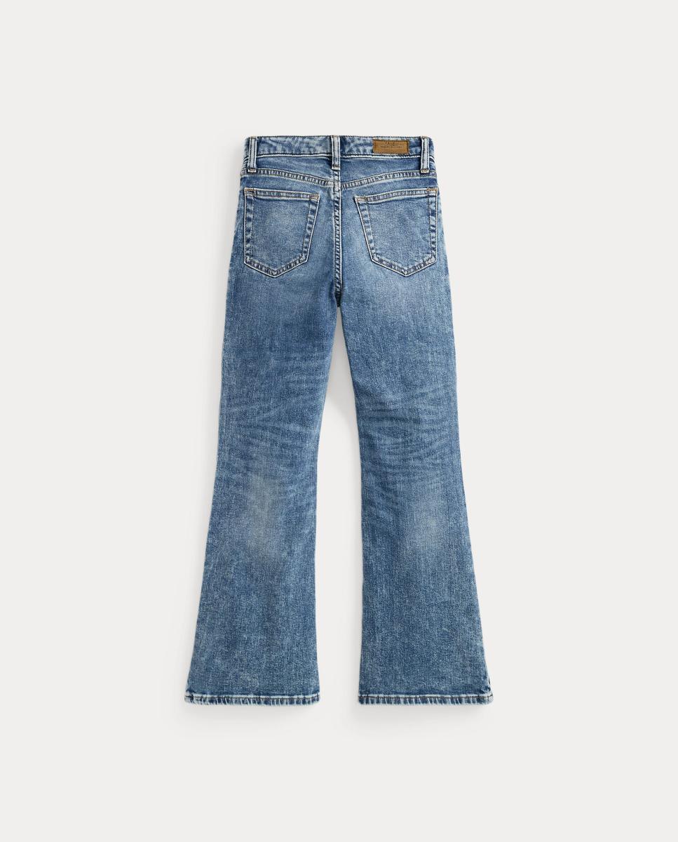 Jeans à Boca de Sino de Ganga Elástica Polo Ralph Lauren Azul-2