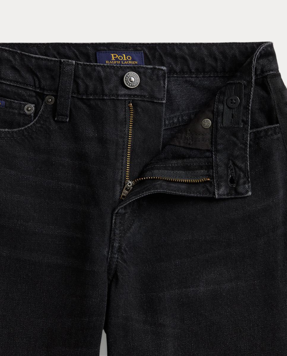 Vaquero de niña Curved Tapered con franja lateral de satén - Polo Ralph Lauren - Azul índigo Azul índigo-6