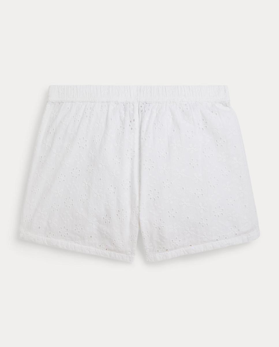 Calções de Algodão com Cintura Elástica Polo Ralph Lauren Branco-2