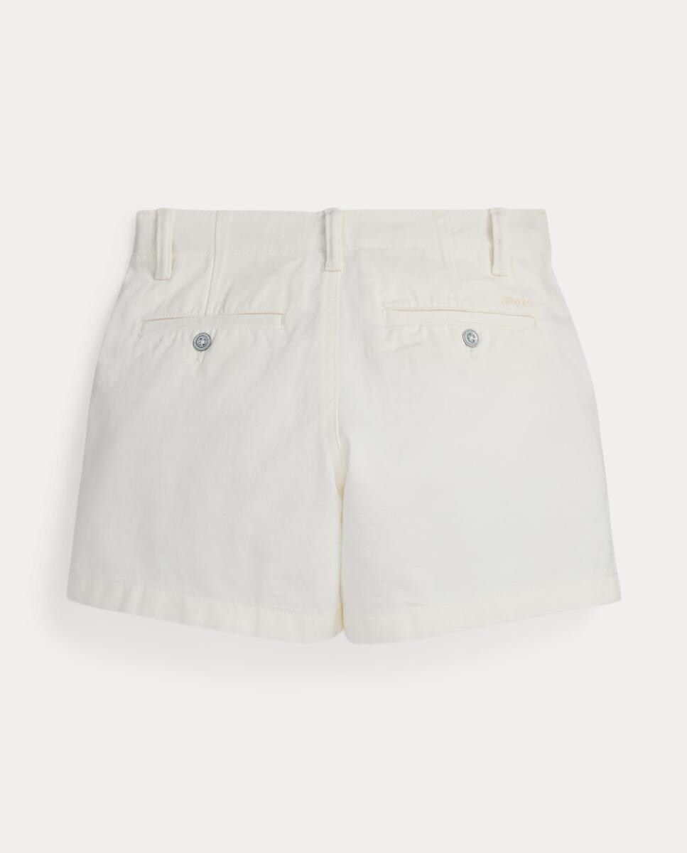 Calções Chino de Algodão Branco-marfim-5