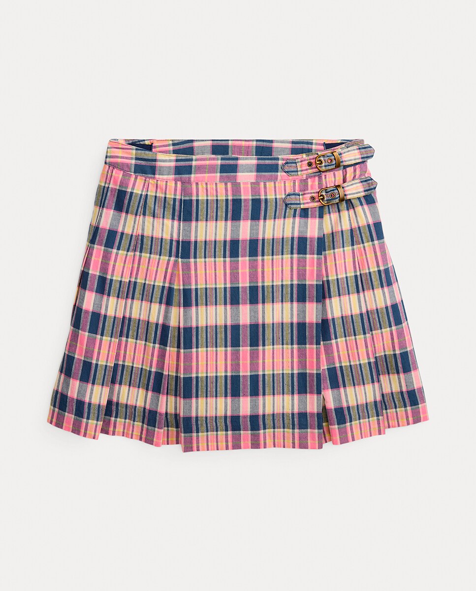 Saia de Algodão com Estampado Multicolor-1