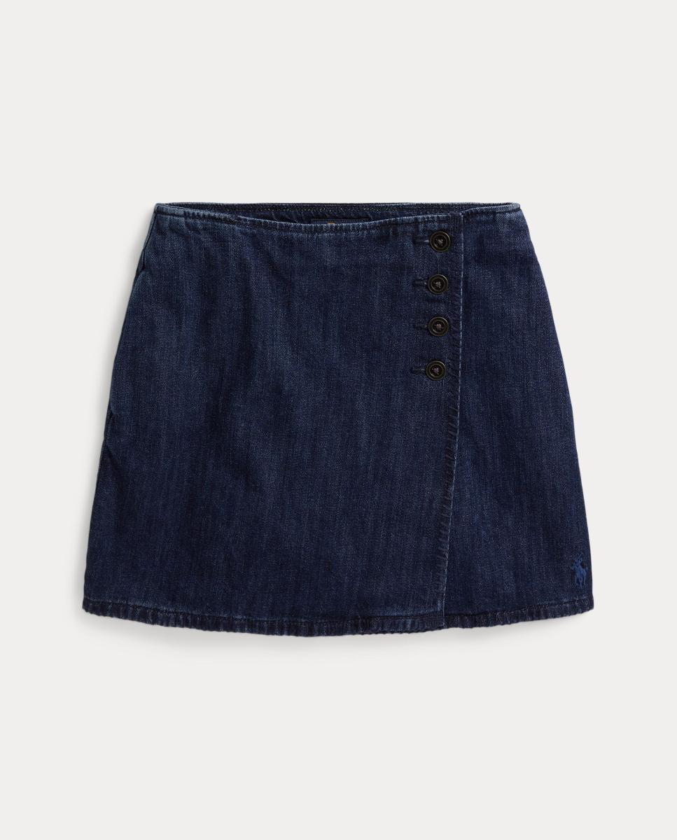 Saia de Ganga de Algodão Polo Ralph Lauren Azul-marinho-4