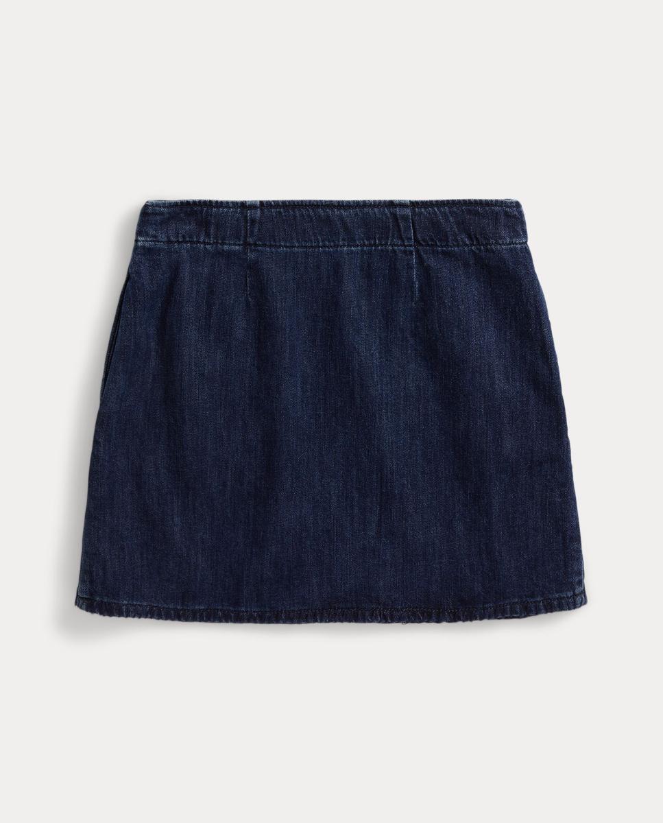 Saia de Ganga de Algodão Polo Ralph Lauren Azul-marinho-5