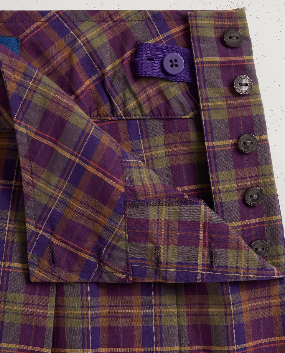 Saia de Popelina aos Quadrados Polo Ralph Lauren Multicolor-6