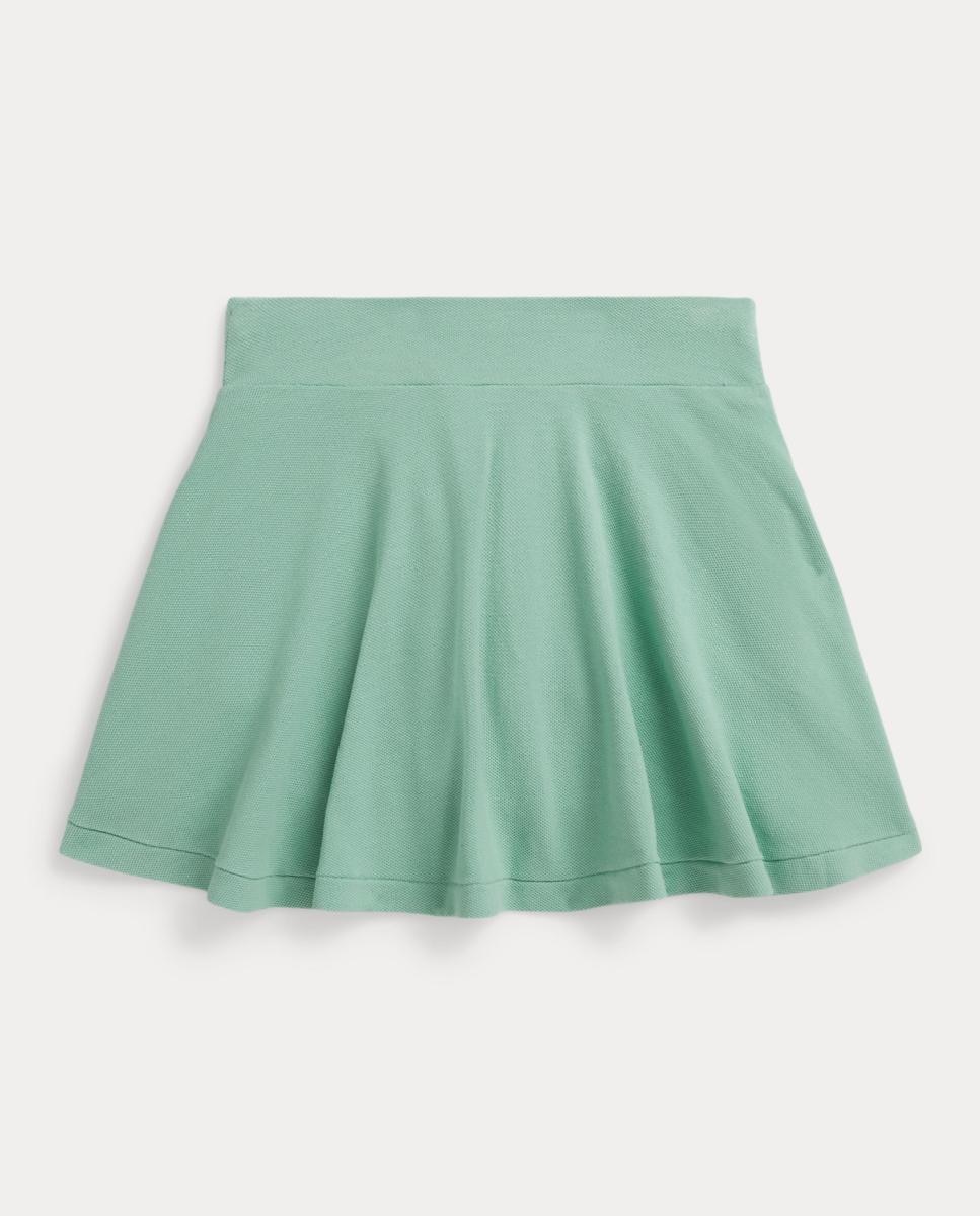 Saia-Calça com Pregas e Cavalo Bordado Polo Ralph Lauren Verde Água-2