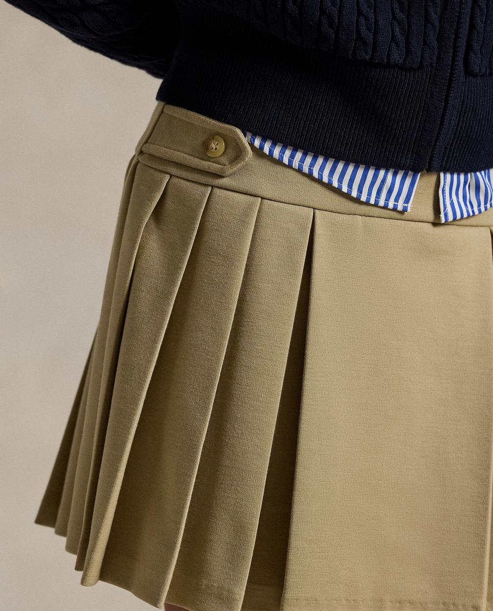 Saia-Calça Plissada de Ponte Polo Ralph Lauren Bege-3