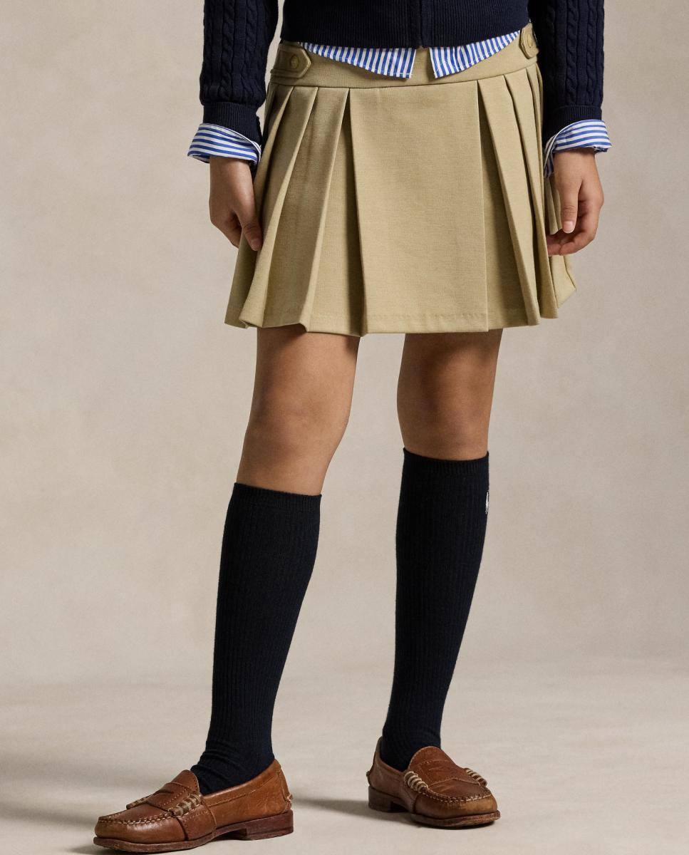 Saia-Calça Plissada de Ponte Polo Ralph Lauren Bege-4