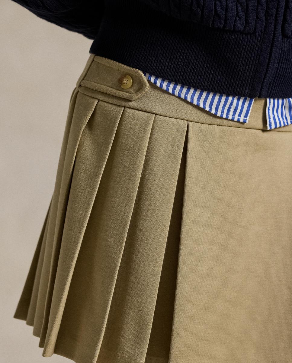 Saia-Calça Plissada de Ponte Polo Ralph Lauren Bege-5