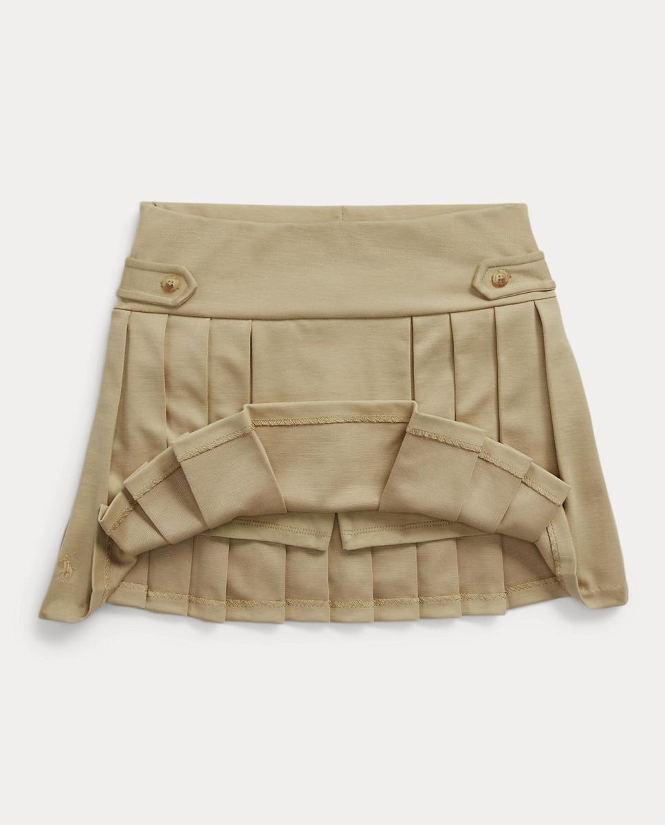 Saia-Calça Plissada de Ponte Polo Ralph Lauren Bege-8