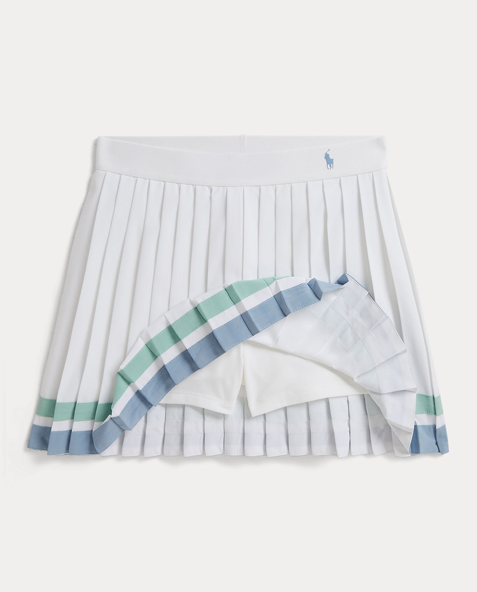 Saia-Calça de Pregas com Pinças Polo Ralph Lauren Branco-6