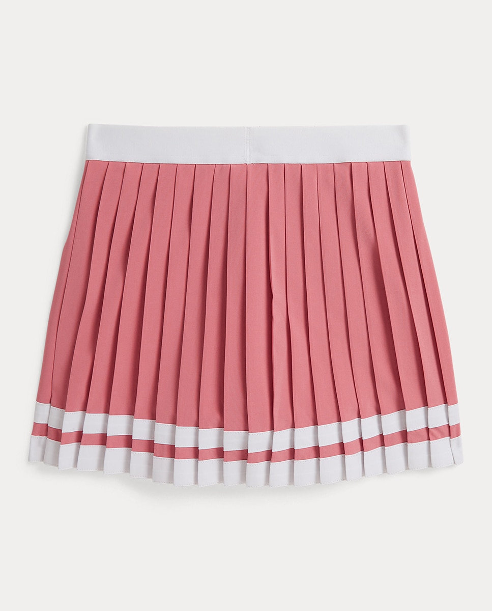 Saia-Calça de Pregas com Pinças Polo Ralph Lauren Rosa-5