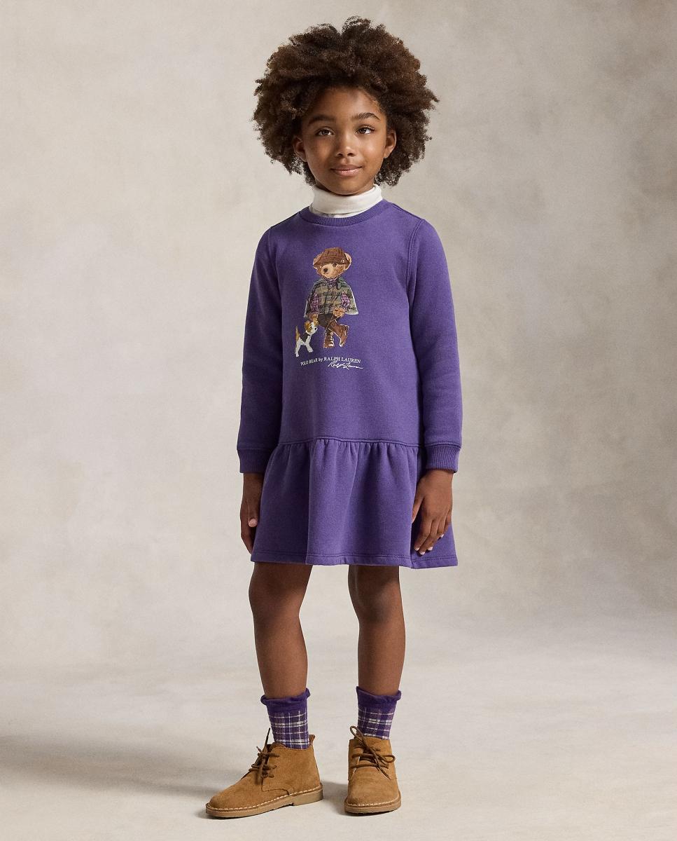 Imagem 0 de Vestido de Felpa com Polo Bear