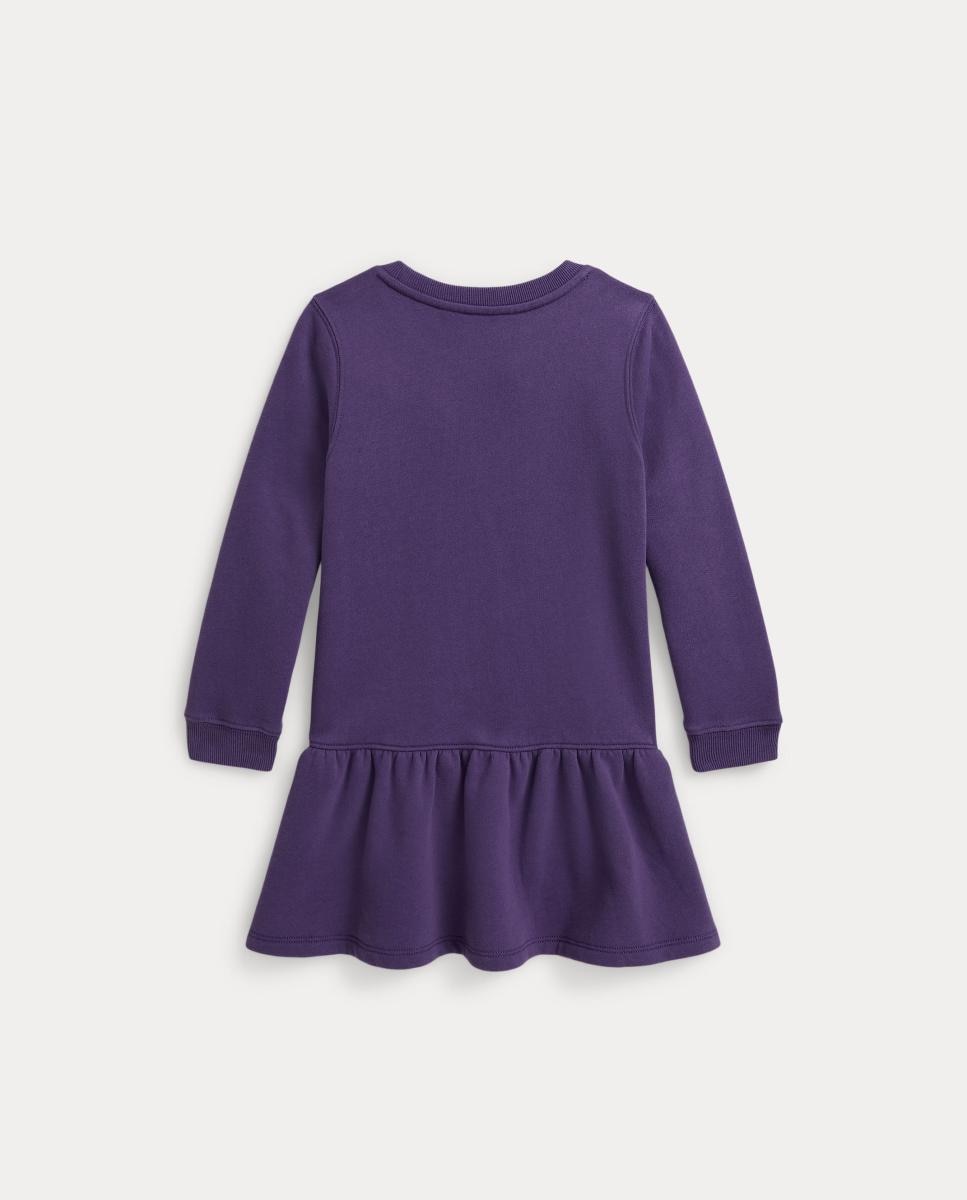 Vestido de Felpa com Polo Bear Roxo-5