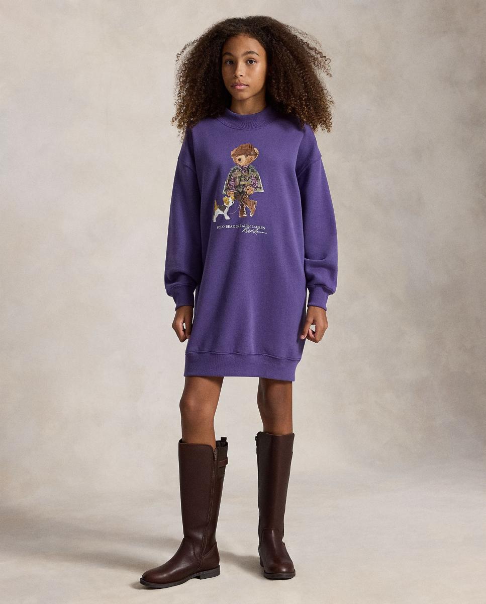 Imagem 0 de Vestido de Felpa com Polo Bear
