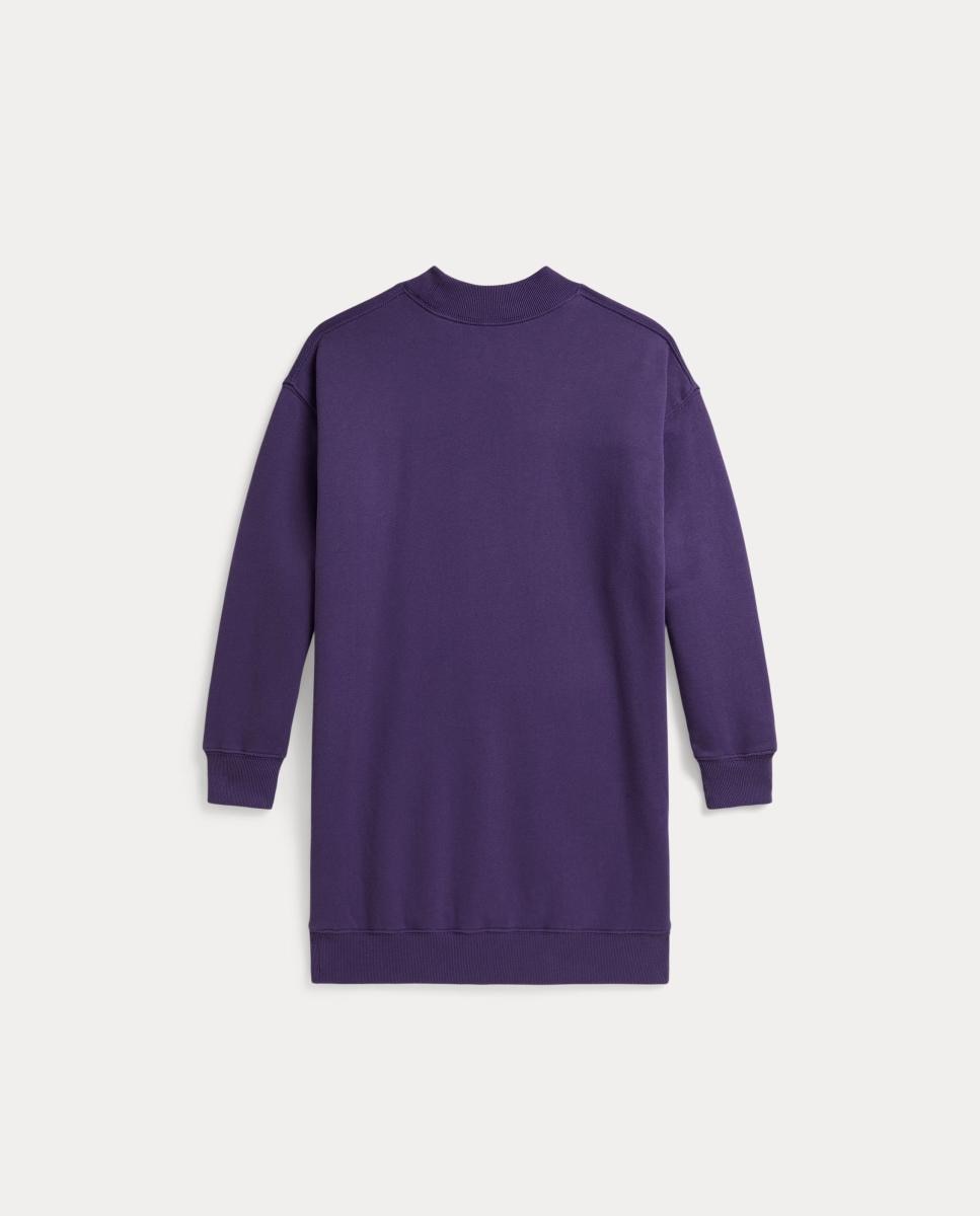 Vestido de Felpa com Polo Bear Polo Ralph Lauren Roxo-6