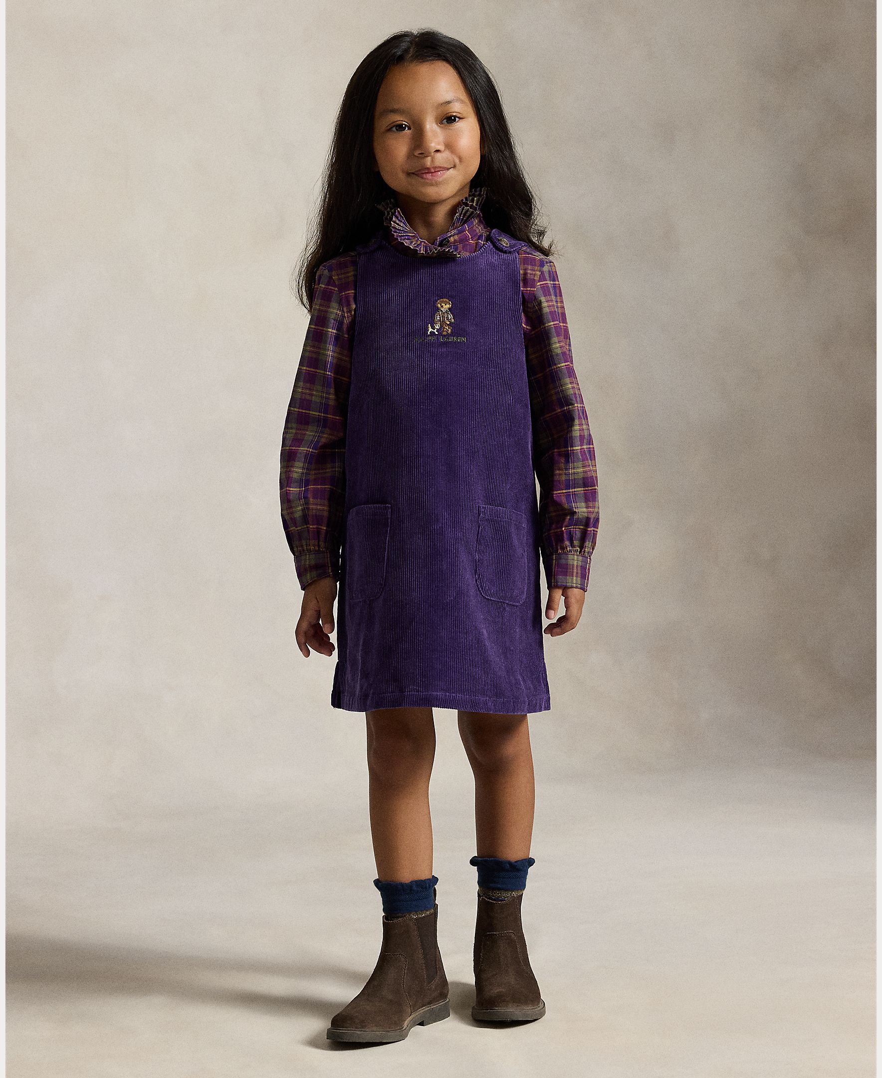 Imagem 0 de Vestido de Bombazina com Polo Bear