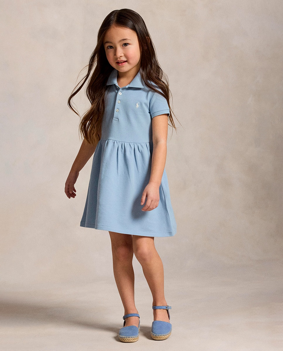 Imagem 0 de Vestido Tipo Polo de Piqué Elástico