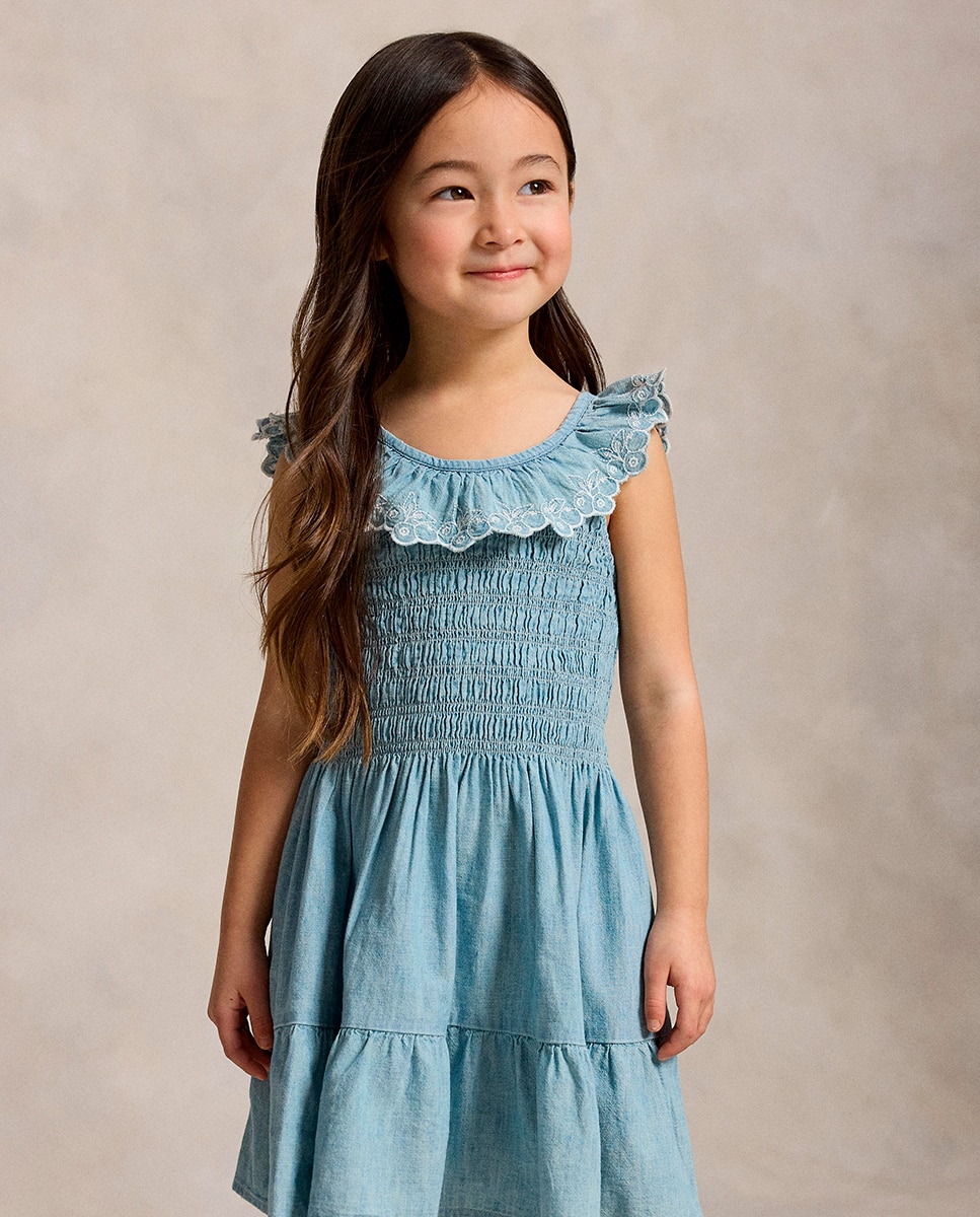 Imagem 0 de Vestido de Chambray sem Mangas