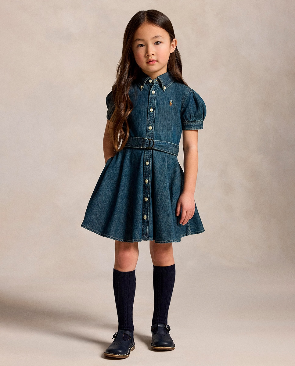 Imagem 0 de Vestido Camiseiro de Algodão com Cinto