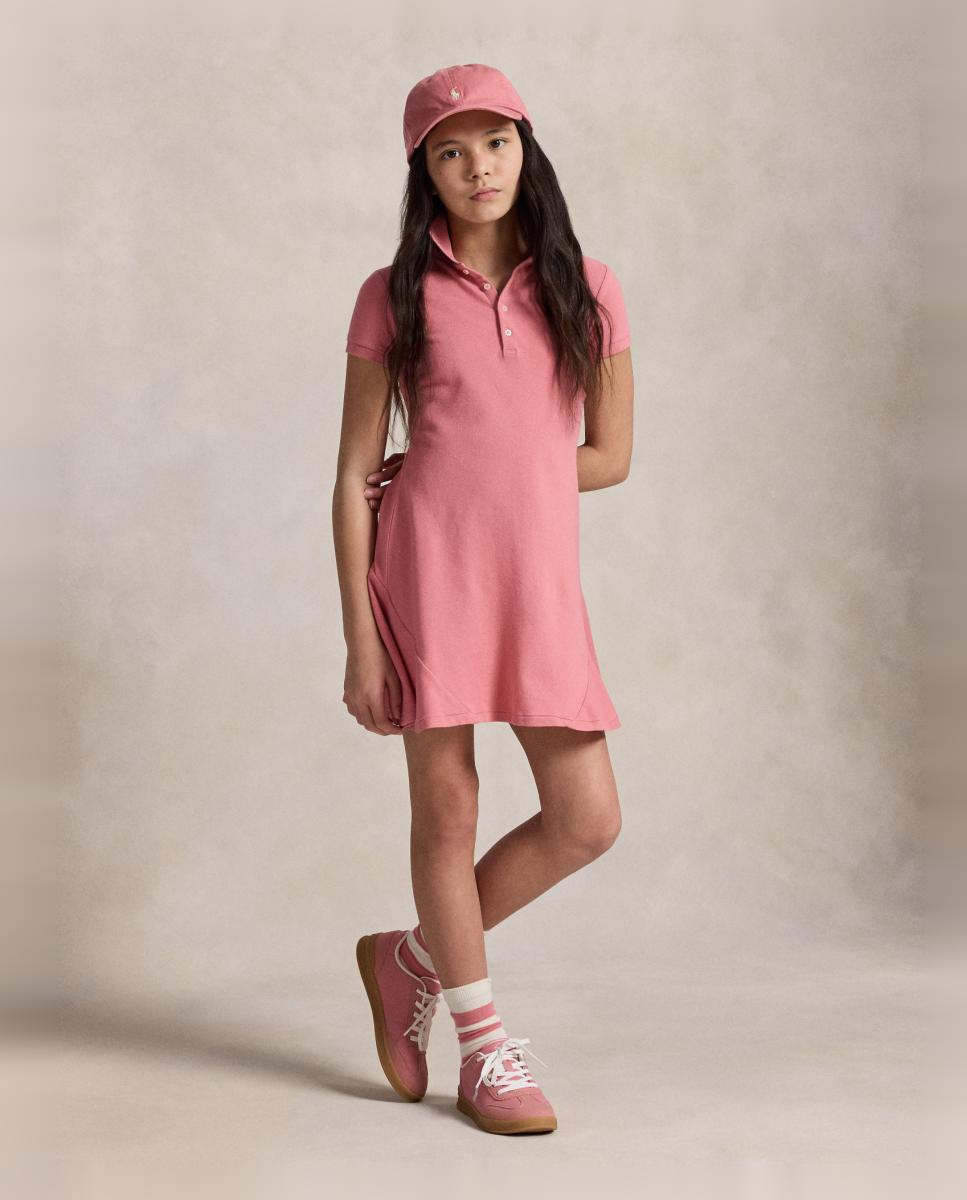 Imagem 0 de Vestido Tipo Polo de Piqué Elástico