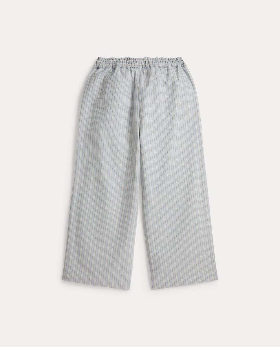 Calças Oxford às Riscas Polo Ralph Lauren Azul-claro-2
