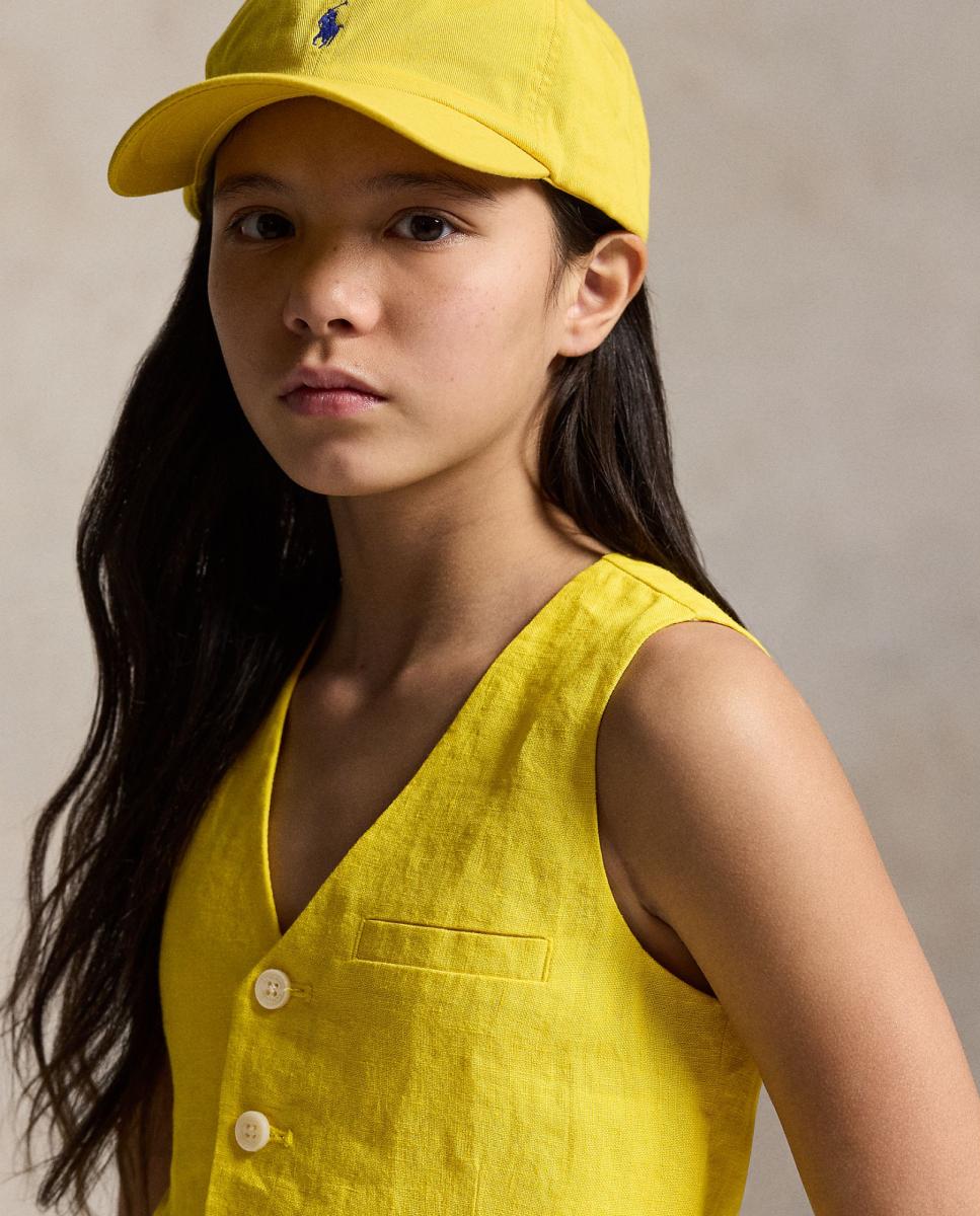 Conjunto de Calças e Top de Linho Polo Ralph Lauren Amarelo-3