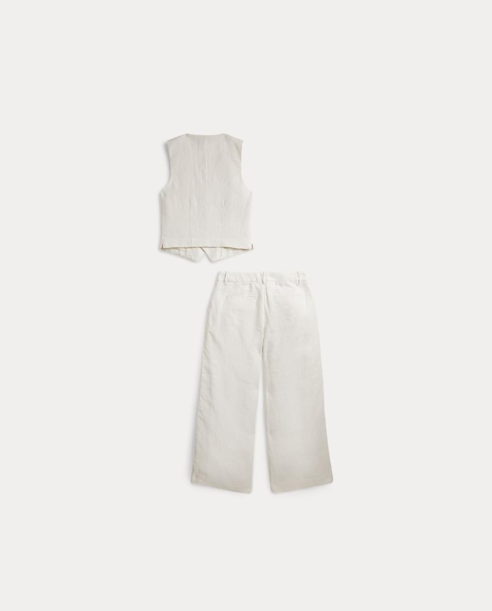 Conjunto de Duas Peças: Top e Calças Polo Ralph Lauren Creme-2