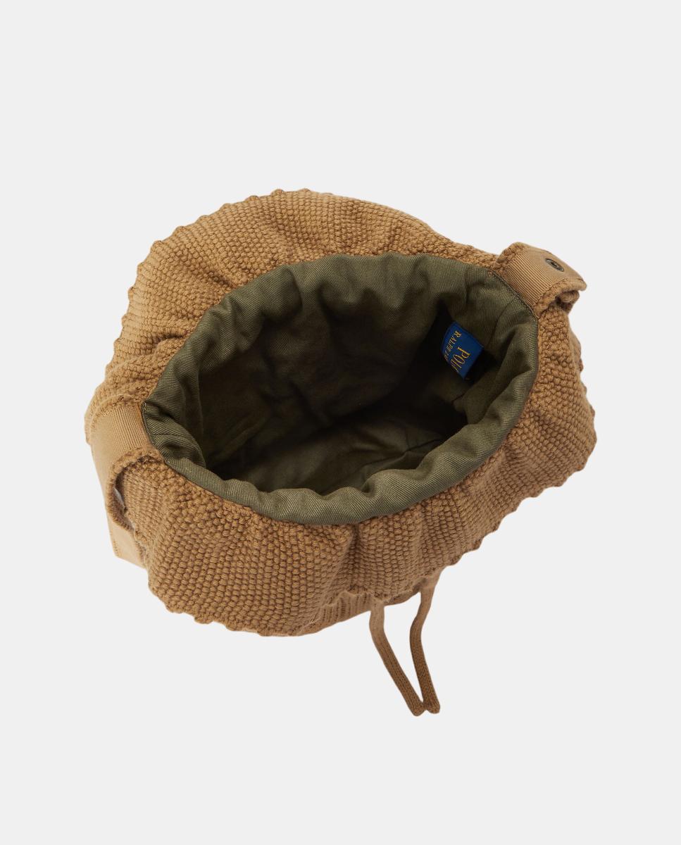 Bolso saco de niña con cordón en punto de ochos - Polo Ralph Lauren - Camel Camel-6