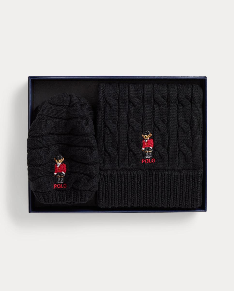 Conjunto de niña en algodón con Polo Bear - Polo Ralph Lauren - Negro Negro-2