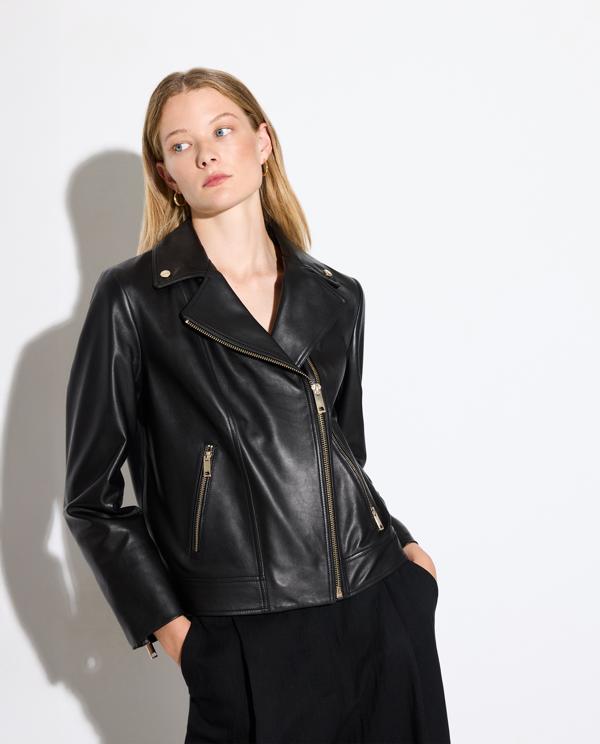 Imagem 0 de Blusão Biker com Fecho de Correr Cruzado