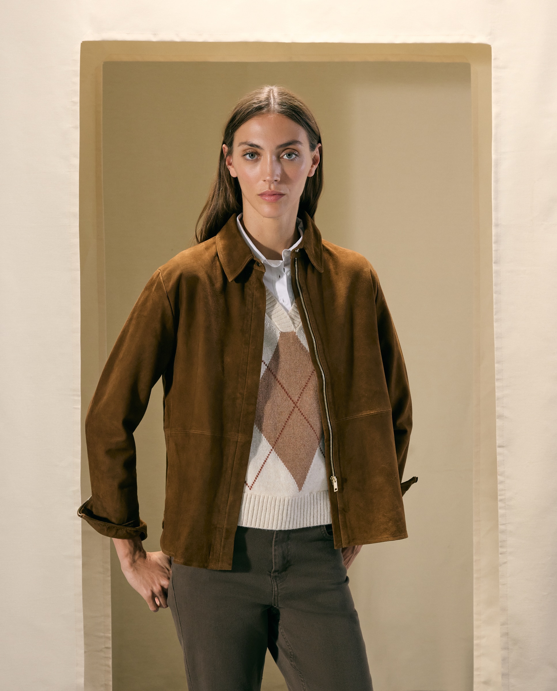 Sobrecamisa de mujer de ante - Woman El Corte Inglés - 730 Camel 730 Camel-1
