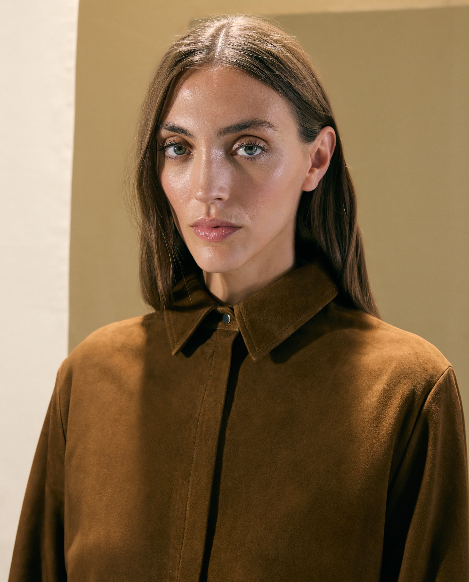 Sobrecamisa de mujer de ante - Woman El Corte Inglés - 730 Camel 730 Camel-3