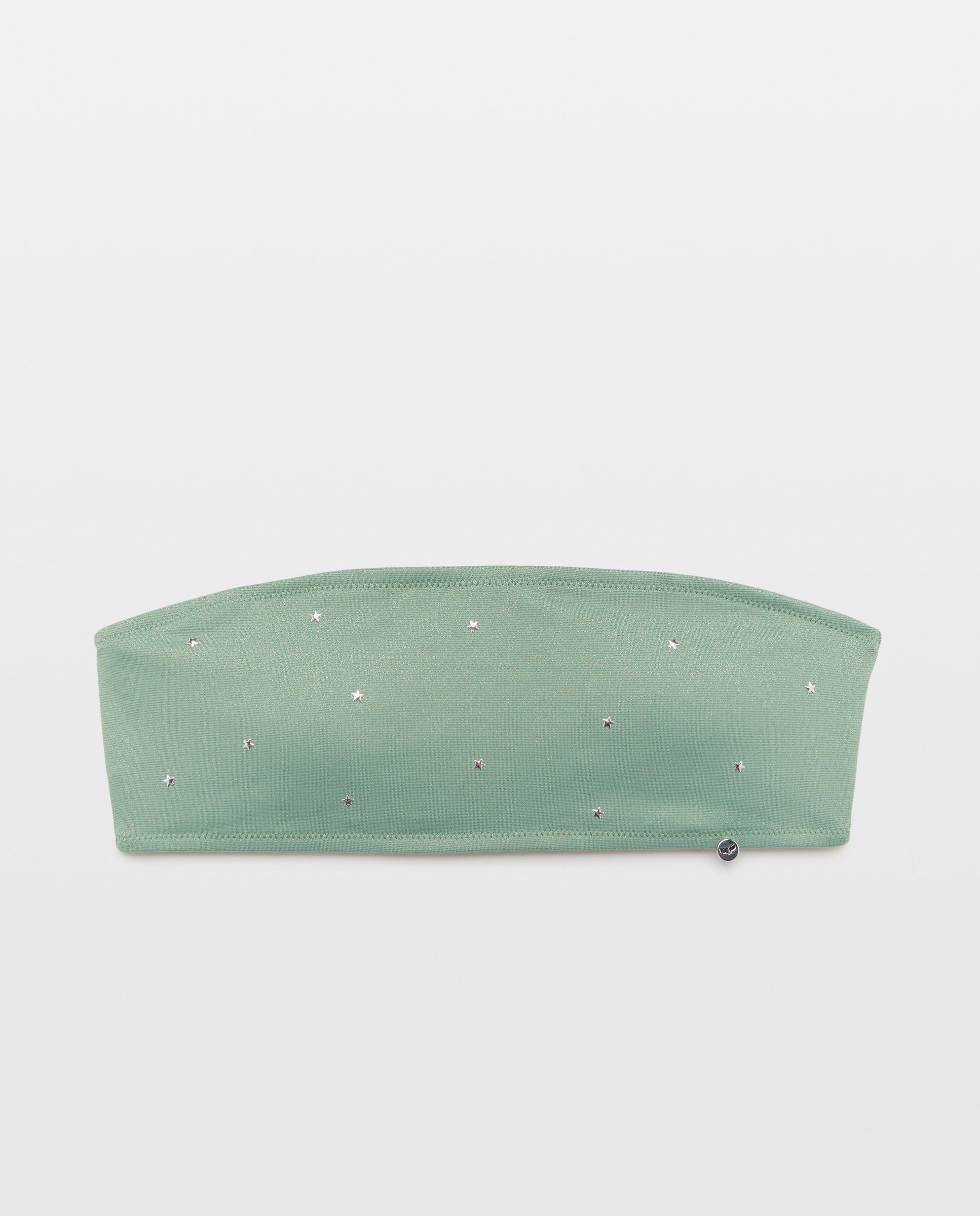 Top de Biquíni com Tachas e Estrelas Açafrão-4
