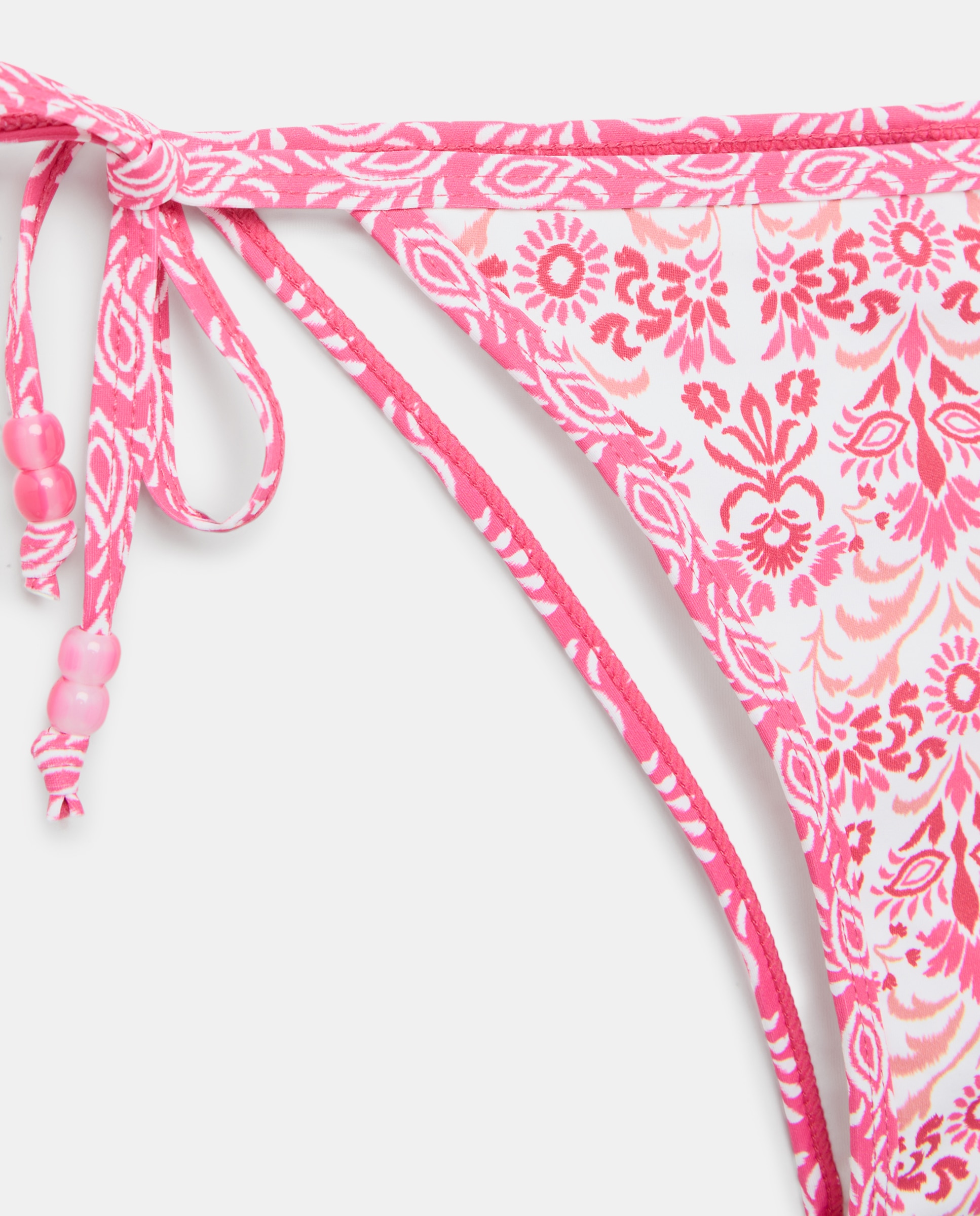 Tanga com Estampado Floral 200 Rosa-5