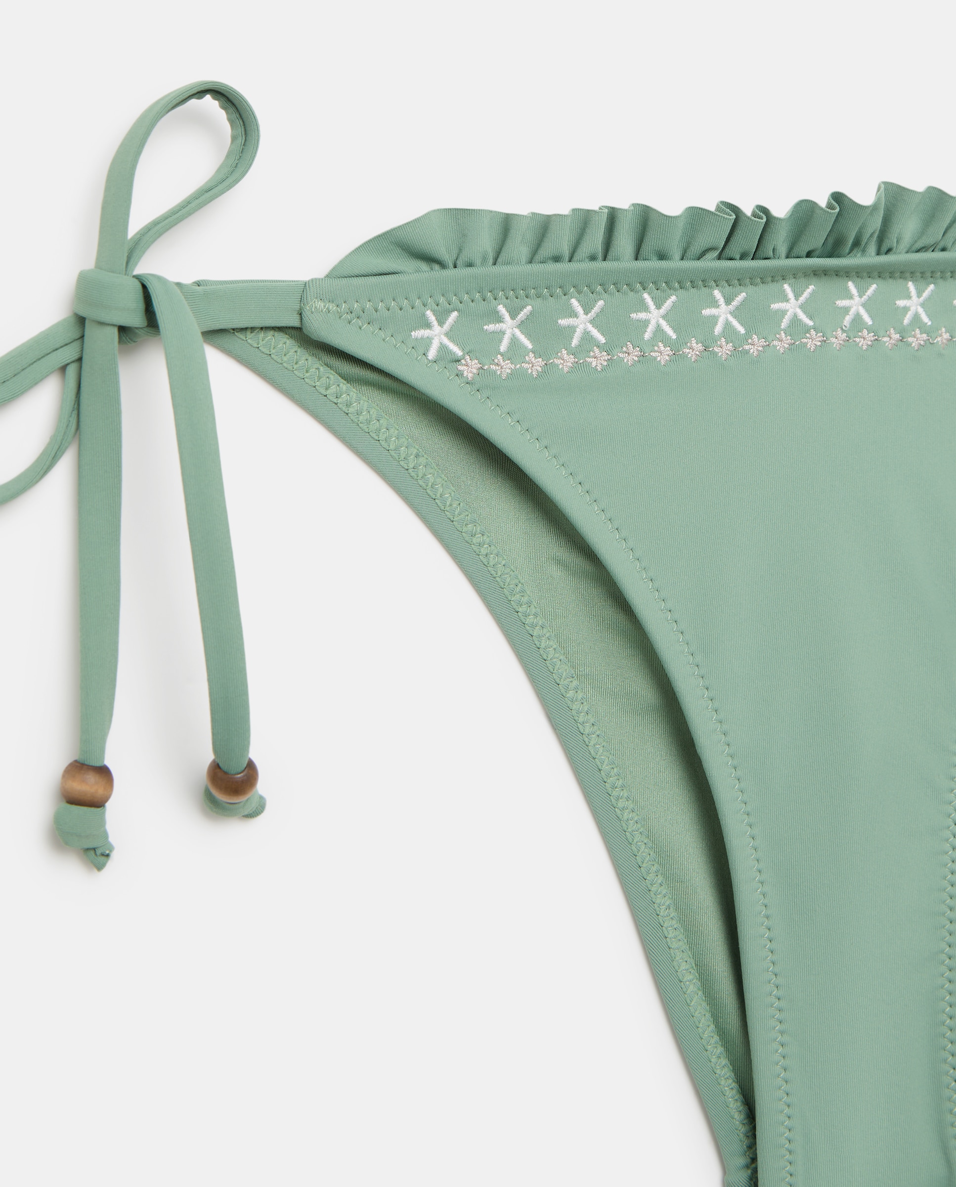 Braguita de bikini bordado - Green Coast - Verde Verde-5